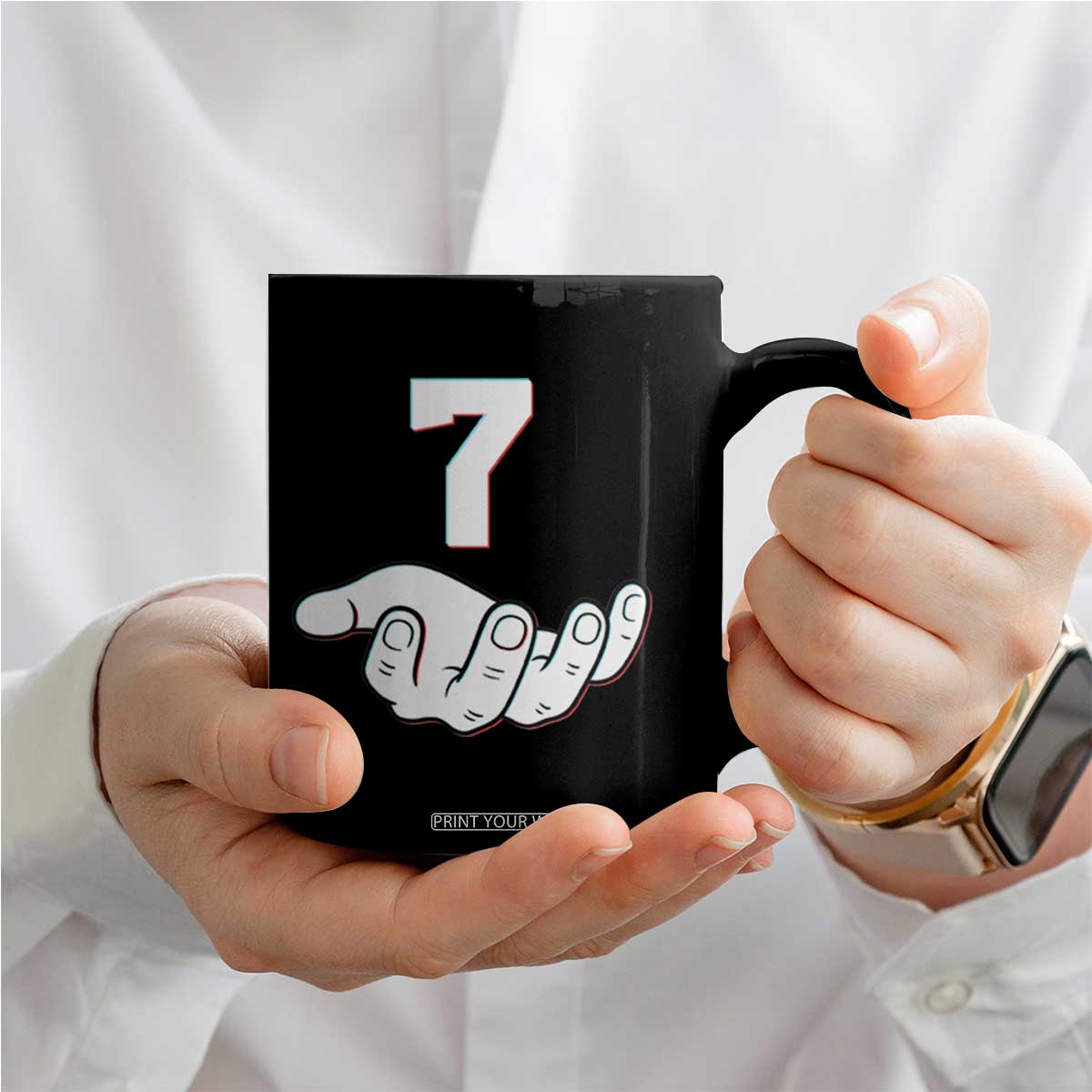 Number 7 Coffee Mug Matching 67 Meme Costume 7th Birthday 7 Years TS10 Print Your Wear