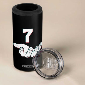Number 7 4 in 1 Can Cooler Tumbler Matching 67 Meme Costume 7th Birthday 7 Years TS10 Print Your Wear