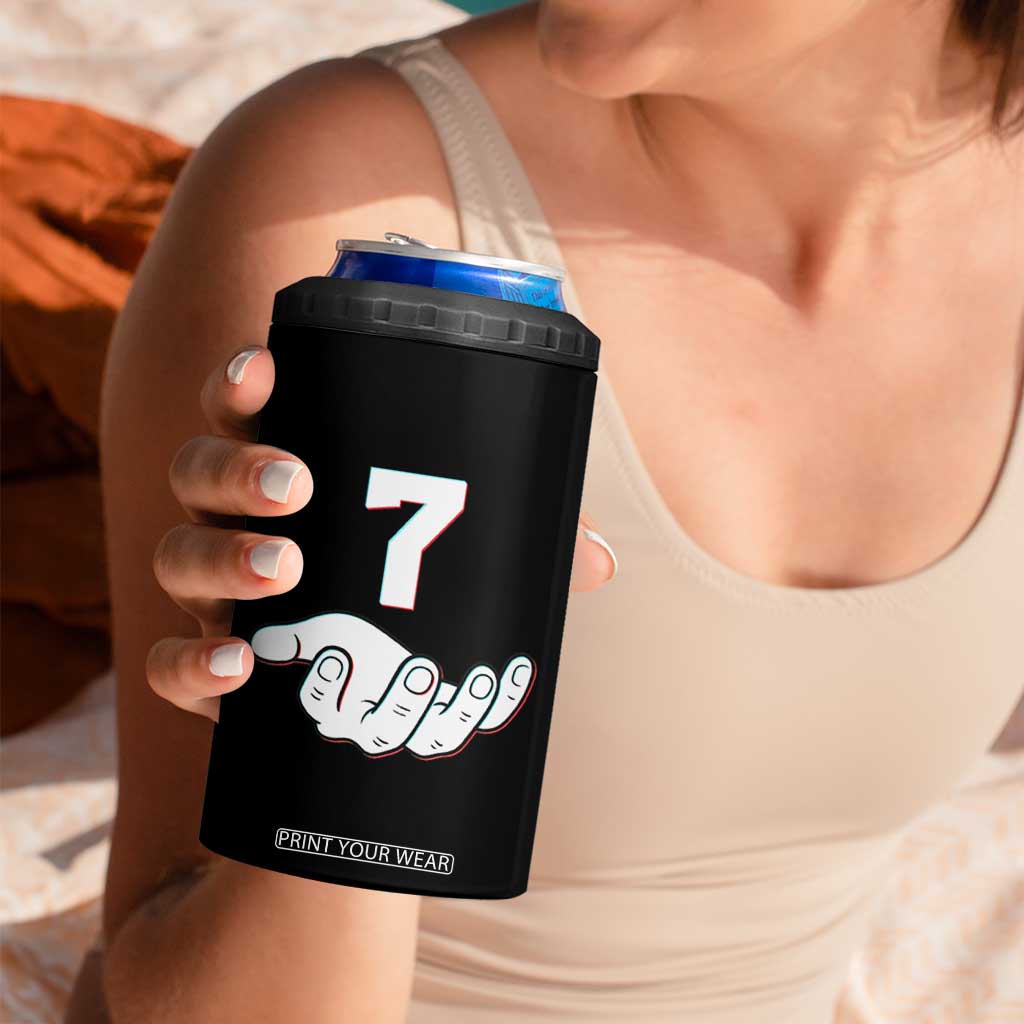 Number 7 4 in 1 Can Cooler Tumbler Matching 67 Meme Costume 7th Birthday 7 Years TS10 Print Your Wear