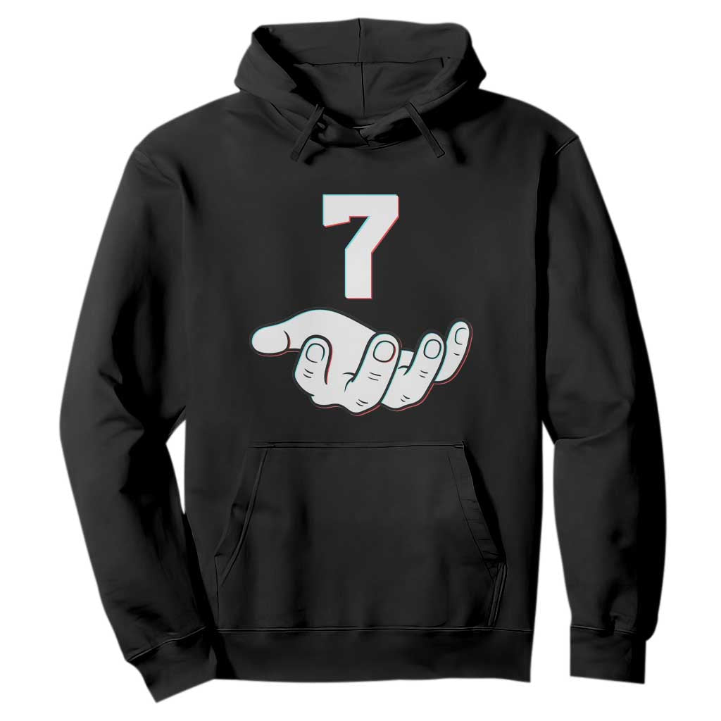 Number 7 Hoodie Matching 67 Meme Costume 7th Birthday 7 Years TS10 Black Print Your Wear