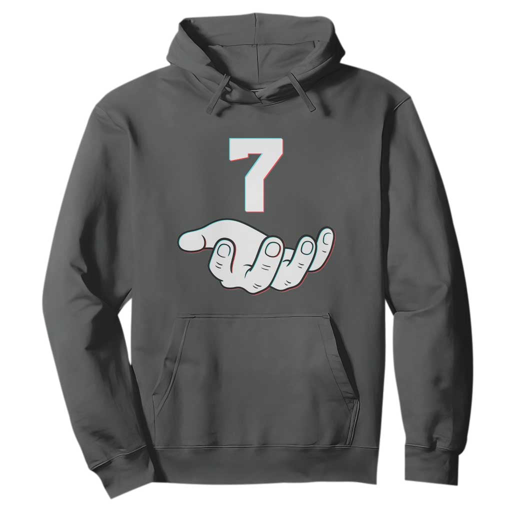 Number 7 Hoodie Matching 67 Meme Costume 7th Birthday 7 Years TS10 Dark Heather Print Your Wear