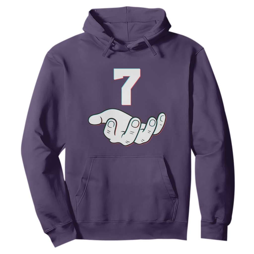 Number 7 Hoodie Matching 67 Meme Costume 7th Birthday 7 Years TS10 Purple Print Your Wear
