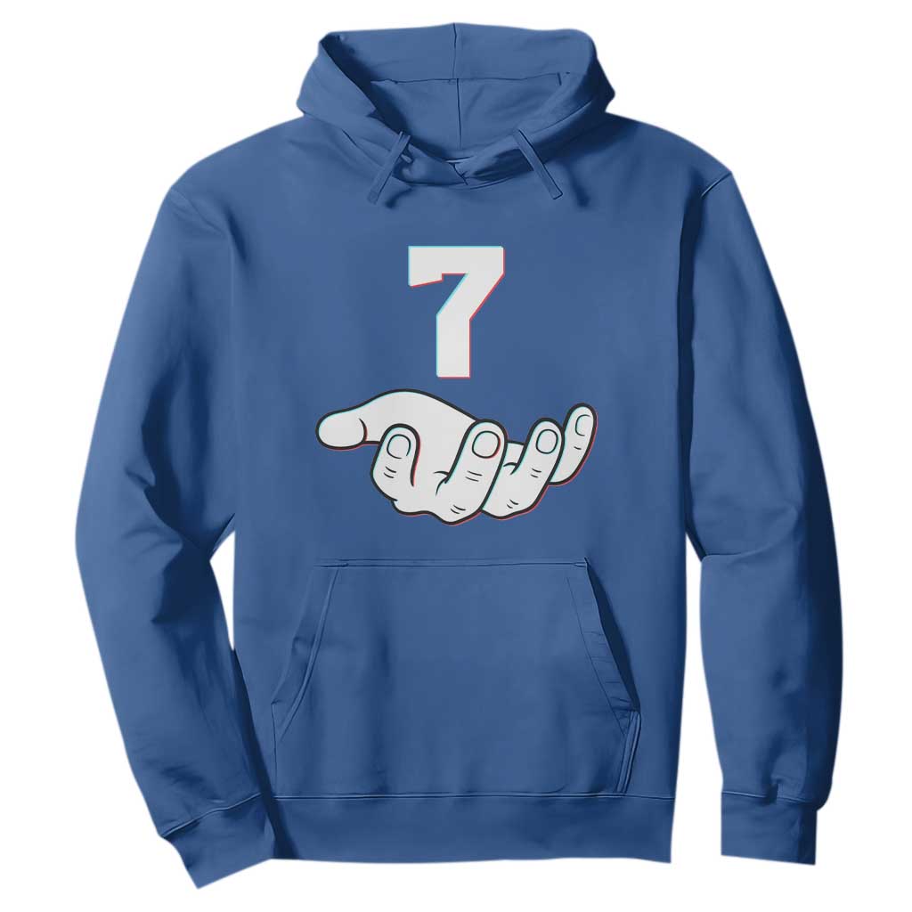 Number 7 Hoodie Matching 67 Meme Costume 7th Birthday 7 Years TS10 Royal Blue Print Your Wear