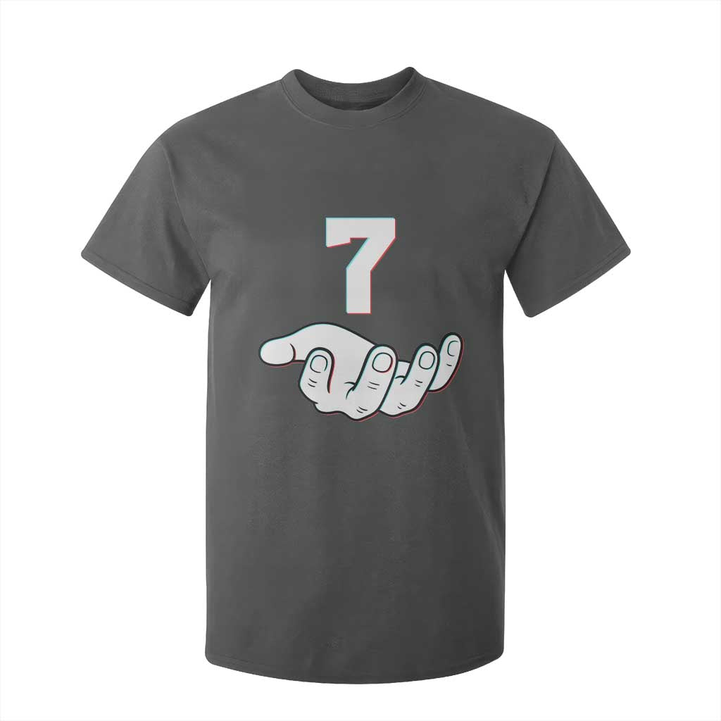 Number 7 T Shirt For Kid Matching 67 Meme Costume 7th Birthday 7 Years TS10 Dark Heather Print Your Wear