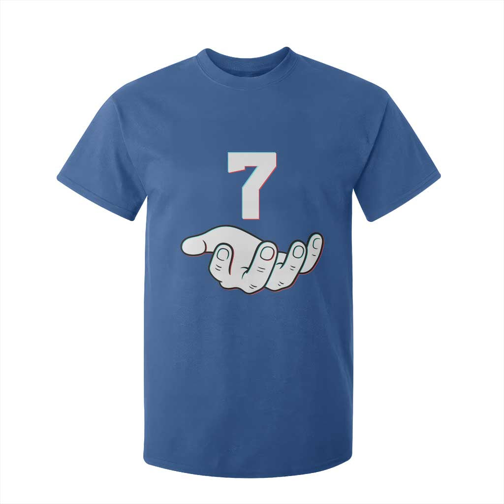 Number 7 T Shirt For Kid Matching 67 Meme Costume 7th Birthday 7 Years TS10 Royal Blue Print Your Wear