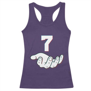 Number 7 Racerback Tank Top Matching 67 Meme Costume 7th Birthday 7 Years TS10 Purple Print Your Wear