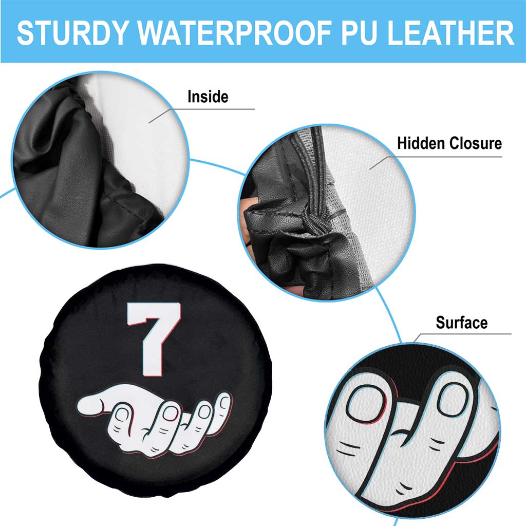 Number 7 Spare Tire Cover Matching 67 Meme Costume 7th Birthday 7 Years TS10 Print Your Wear