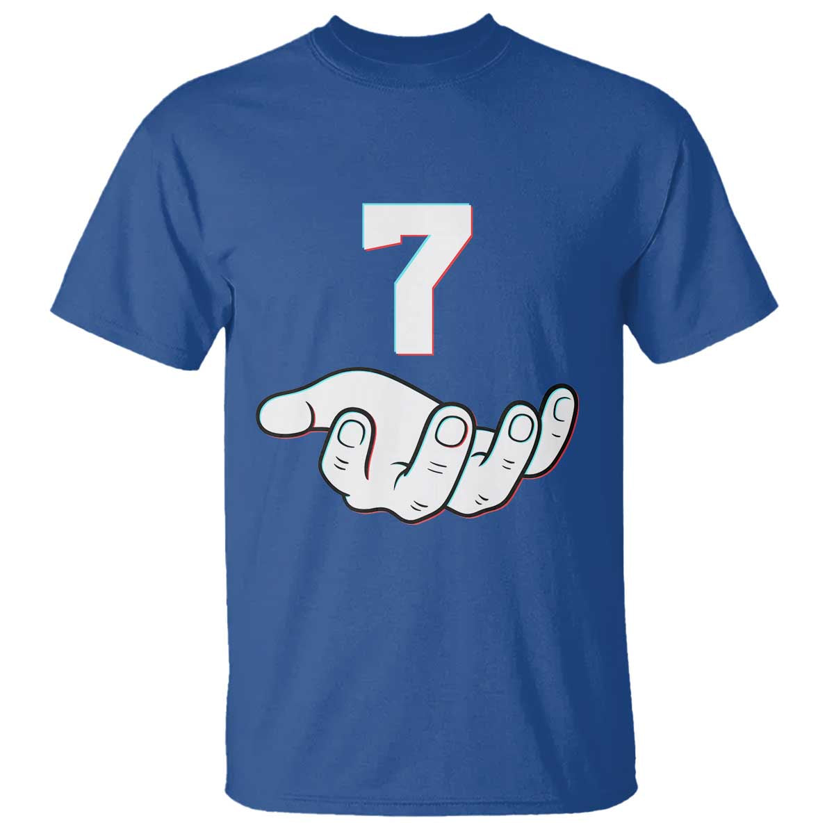 Number 7 T Shirt Matching 67 Meme Costume 7th Birthday 7 Years TS10 Royal Blue Print Your Wear