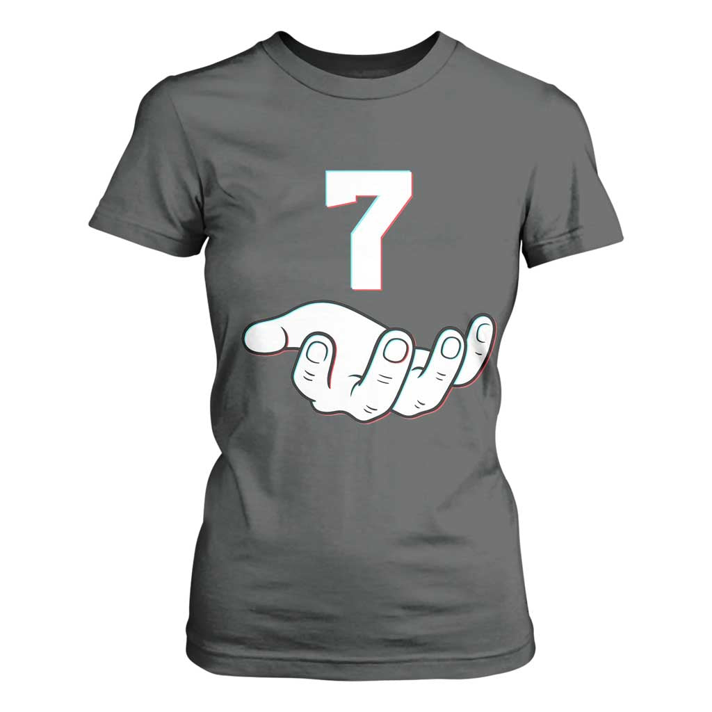 Number 7 T Shirt For Women Matching 67 Meme Costume 7th Birthday 7 Years TS10 Dark Heather Print Your Wear