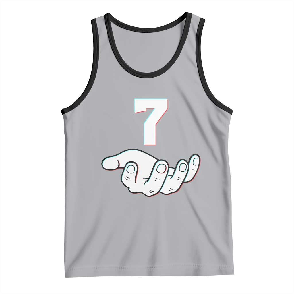 Number 7 Tank Top Matching 67 Meme Costume 7th Birthday 7 Years TS10 Athletic Heather Black Print Your Wear