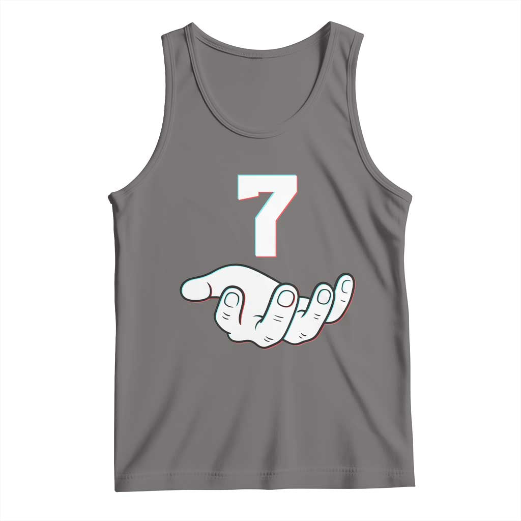 Number 7 Tank Top Matching 67 Meme Costume 7th Birthday 7 Years TS10 Deep Heather Print Your Wear
