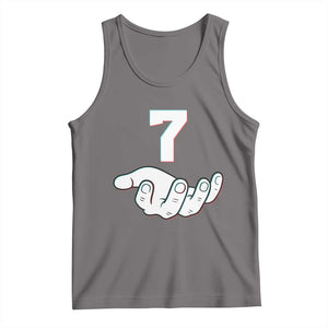 Number 7 Tank Top Matching 67 Meme Costume 7th Birthday 7 Years TS10 Deep Heather Print Your Wear