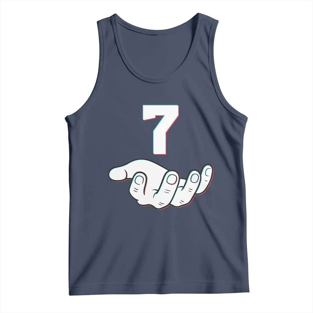 Number 7 Tank Top Matching 67 Meme Costume 7th Birthday 7 Years TS10 Navy Print Your Wear