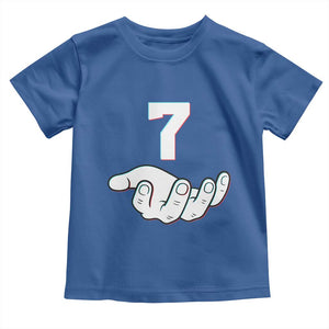 Number 7 Toddler T Shirt Matching 67 Meme Costume 7th Birthday 7 Years TS10 Royal Blue Print Your Wear