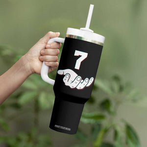 Number 7 Tumbler With Handle Matching 67 Meme Costume 7th Birthday 7 Years TS10 Print Your Wear