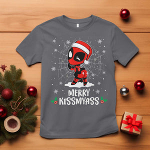 Funny Christmas T Shirt Merry Kissmyass Cute Spider-Women Santa Sarcastic Xmas TS10 Charcoal Print Your Wear