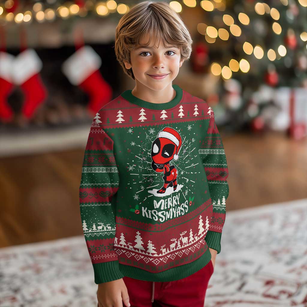 Funny Xmas Ugly Christmas Sweater Merry Kissmyass Cute Spider-Women Santa Sarcastic Xmas TS10 Christmas Print Your Wear