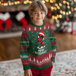 Funny Xmas Ugly Christmas Sweater Merry Kissmyass Cute Spider-Women Santa Sarcastic Xmas TS10 Christmas Print Your Wear