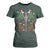 Funny Bigfoot Christmas T Shirt For Women Bigfoot Santa Hat Ugly Xmas Sasquatch Loves TS10 Dark Forest Green Print Your Wear