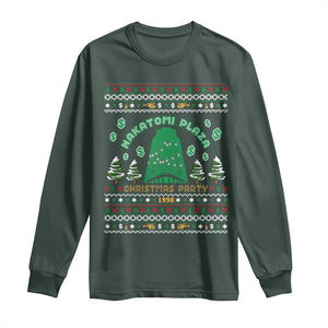 Nakatomi Plaza Christmas Party 1988 Long Sleeve Shirt Funny 80's Movie Xmas Gift Ugly Christmas TS10 Dark Forest Green Print Your Wear