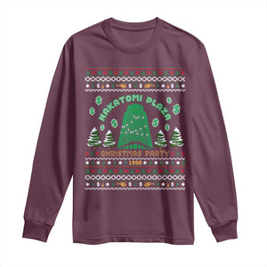 Nakatomi Plaza Christmas Party 1988 Long Sleeve Shirt Funny 80's Movie Xmas Gift Ugly Christmas TS10 Maroon Print Your Wear
