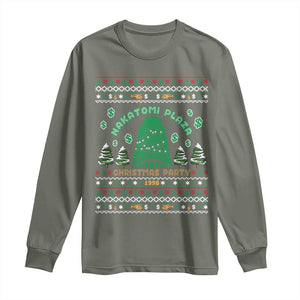 Nakatomi Plaza Christmas Party 1988 Long Sleeve Shirt Funny 80's Movie Xmas Gift Ugly Christmas TS10 Military Green Print Your Wear