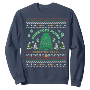 Nakatomi Plaza Christmas Party 1988 Sweatshirt Funny 80's Movie Xmas Gift Ugly Christmas TS10 Navy Print Your Wear