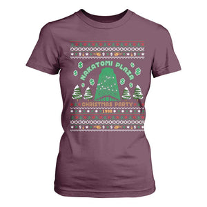 Nakatomi Plaza Christmas Party 1988 T Shirt For Women Funny 80's Movie Xmas Gift Ugly Christmas TS10 Maroon Print Your Wear
