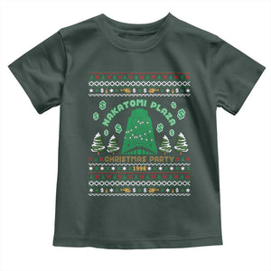 Nakatomi Plaza Christmas Party 1988 Toddler T Shirt Funny 80's Movie Xmas Gift Ugly Christmas TS10 Dark Forest Green Print Your Wear