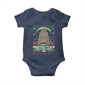 Nakatomi Plaza Christmas Party 1988 Baby Onesie Xmas Jumper Funny 80's Die Movie Bruce TS10 Navy Print Your Wear