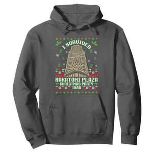 Nakatomi Plaza Christmas Party 1988 Hoodie Xmas Jumper Funny 80's Die Movie Bruce TS10 Dark Heather Print Your Wear