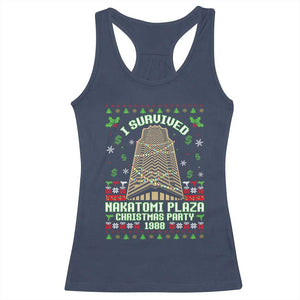 Nakatomi Plaza Christmas Party 1988 Racerback Tank Top Xmas Jumper Funny 80's Die Movie Bruce TS10 Navy Print Your Wear