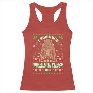 Nakatomi Plaza Christmas Party 1988 Racerback Tank Top Xmas Jumper Funny 80's Die Movie Bruce TS10 Red Print Your Wear