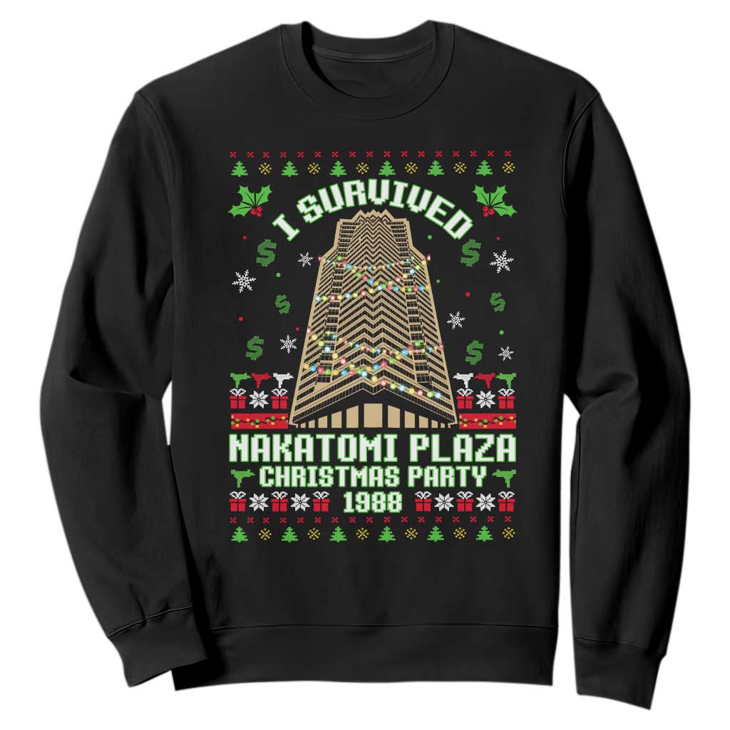 Nakatomi Plaza Christmas Party 1988 Sweatshirt Xmas Jumper Funny 80's Die Movie Bruce TS10 Black Print Your Wear