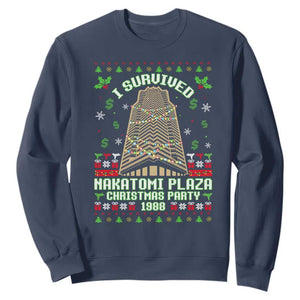 Nakatomi Plaza Christmas Party 1988 Sweatshirt Xmas Jumper Funny 80's Die Movie Bruce TS10 Navy Print Your Wear
