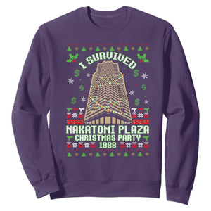 Nakatomi Plaza Christmas Party 1988 Sweatshirt Xmas Jumper Funny 80's Die Movie Bruce TS10 Purple Print Your Wear