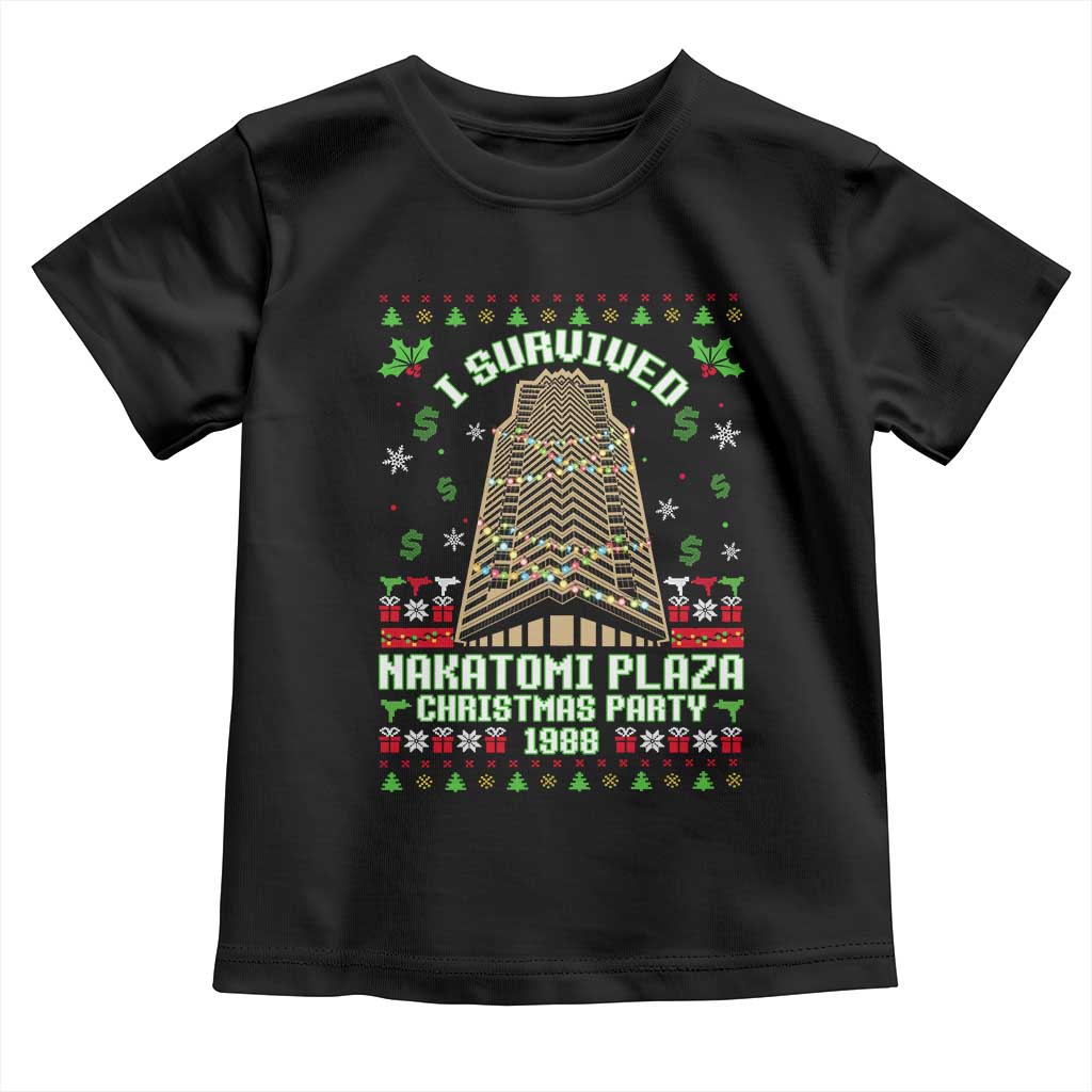 Nakatomi Plaza Christmas Party 1988 Toddler T Shirt Xmas Jumper Funny 80's Die Movie Bruce TS10 Black Print Your Wear