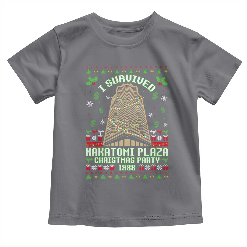 Nakatomi Plaza Christmas Party 1988 Toddler T Shirt Xmas Jumper Funny 80's Die Movie Bruce TS10 Charcoal Print Your Wear