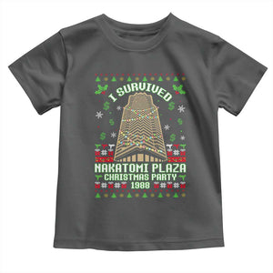 Nakatomi Plaza Christmas Party 1988 Toddler T Shirt Xmas Jumper Funny 80's Die Movie Bruce TS10 Dark Heather Print Your Wear