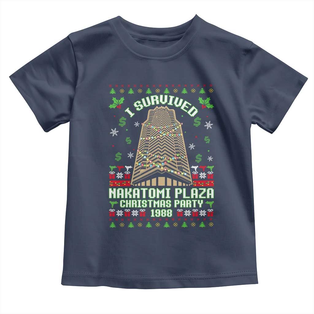 Nakatomi Plaza Christmas Party 1988 Toddler T Shirt Xmas Jumper Funny 80's Die Movie Bruce TS10 Navy Print Your Wear