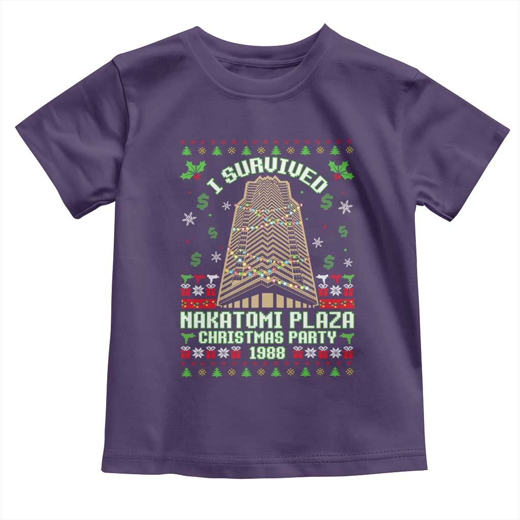 Nakatomi Plaza Christmas Party 1988 Toddler T Shirt Xmas Jumper Funny 80's Die Movie Bruce TS10 Purple Print Your Wear