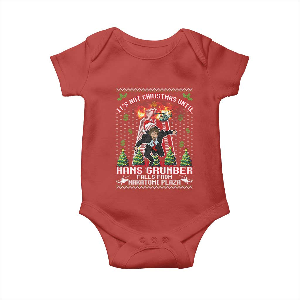 Nakatomi Plaza Christmas Party Baby Onesie 1988 Xmas Jumper Funny 80's Die Movie Bruce TS10 Red Print Your Wear