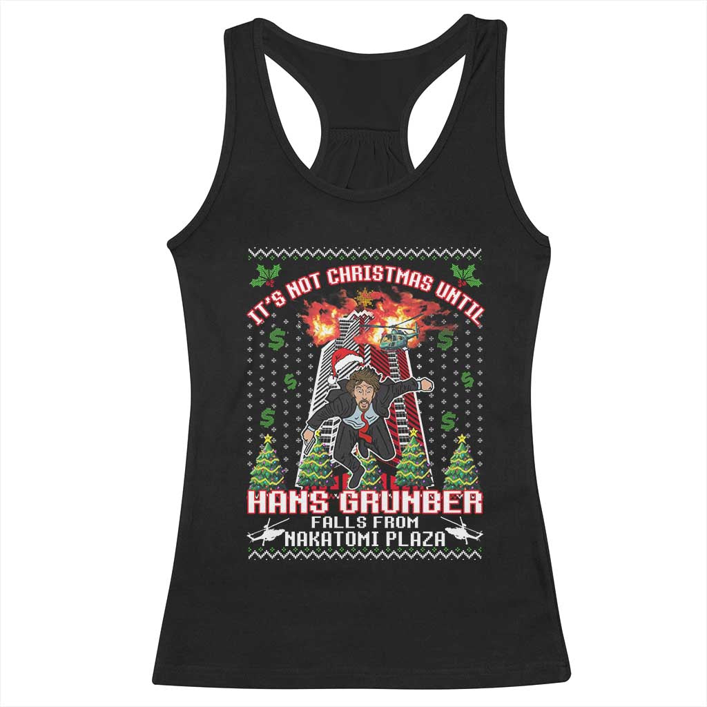 Nakatomi Plaza Christmas Party Racerback Tank Top 1988 Xmas Jumper Funny 80's Die Movie Bruce TS10 Black Print Your Wear