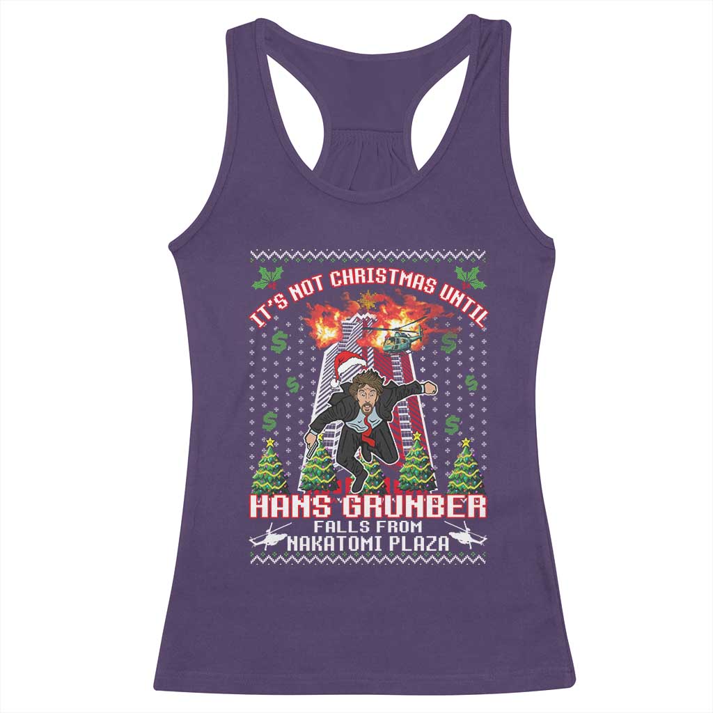 Nakatomi Plaza Christmas Party Racerback Tank Top 1988 Xmas Jumper Funny 80's Die Movie Bruce TS10 Purple Print Your Wear