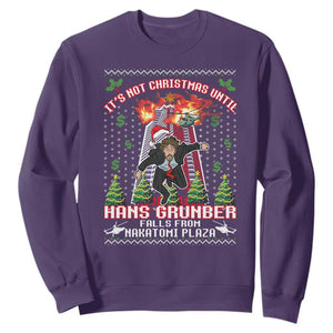 Nakatomi Plaza Christmas Party Sweatshirt 1988 Xmas Jumper Funny 80's Die Movie Bruce TS10 Purple Print Your Wear