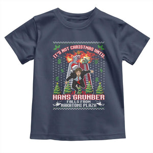 Nakatomi Plaza Christmas Party Toddler T Shirt 1988 Xmas Jumper Funny 80's Die Movie Bruce TS10 Navy Print Your Wear