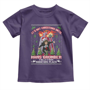 Nakatomi Plaza Christmas Party Toddler T Shirt 1988 Xmas Jumper Funny 80's Die Movie Bruce TS10 Purple Print Your Wear