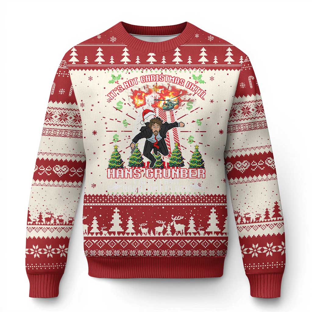 Nakatomi Plaza Christmas Party Ugly Christmas Sweater 1988 Xmas Jumper Funny 80's Die Movie Bruce TS10 Red Print Your Wear