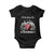 Funny Christmas Trump Baby Onesie Ill Be Home For Christmas 2024 Daddy's Home TS10 Black Print Your Wear