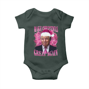 Funny Christmas Trump Baby Onesie Funny Make Christmas Great Again Trump Santa Xmas 2024 TS10 Print Your Wear